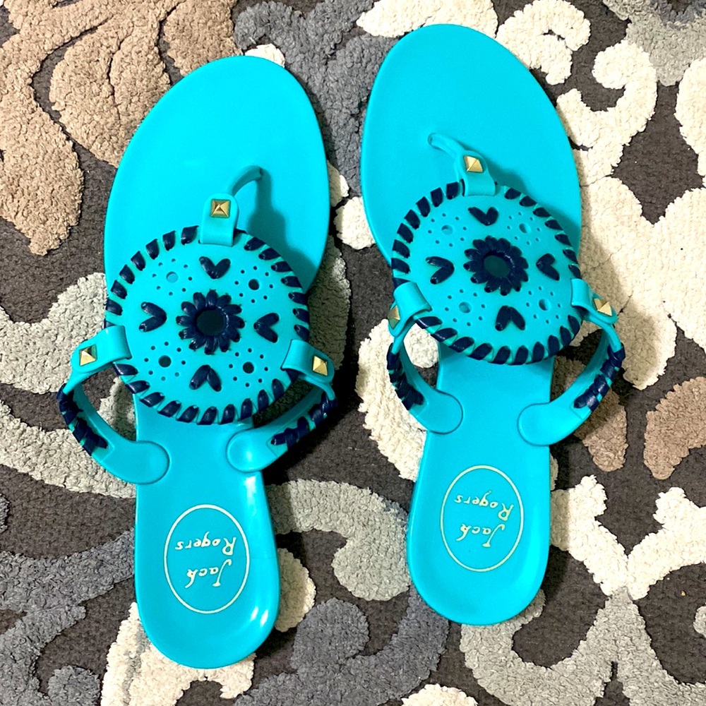 Teal Georgica Jelly Jack Rogers